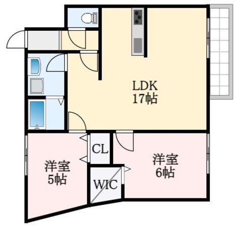 エフイー大阪狭山の物件間取画像